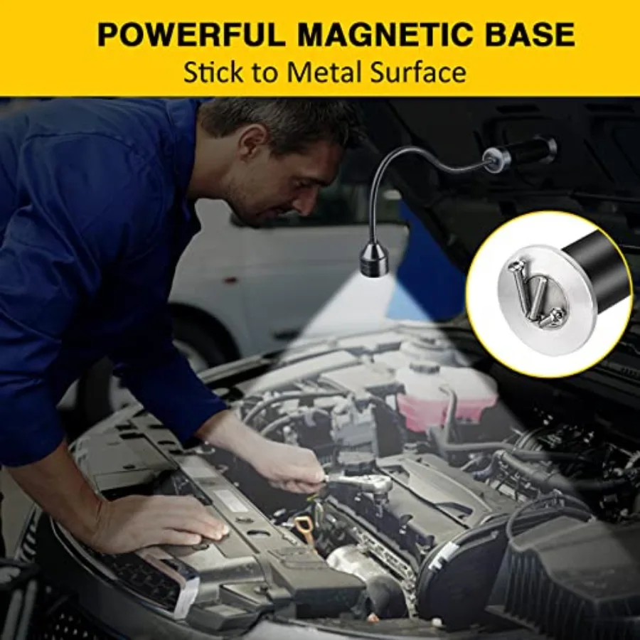 أضواء شواية باربيكيو شواء الهدايا للرجال أبي شواء شواء اكسسوارات للخارجية قاعدة مغناطيسية مصباح LED فائق السطوع 360 درجة ib #5