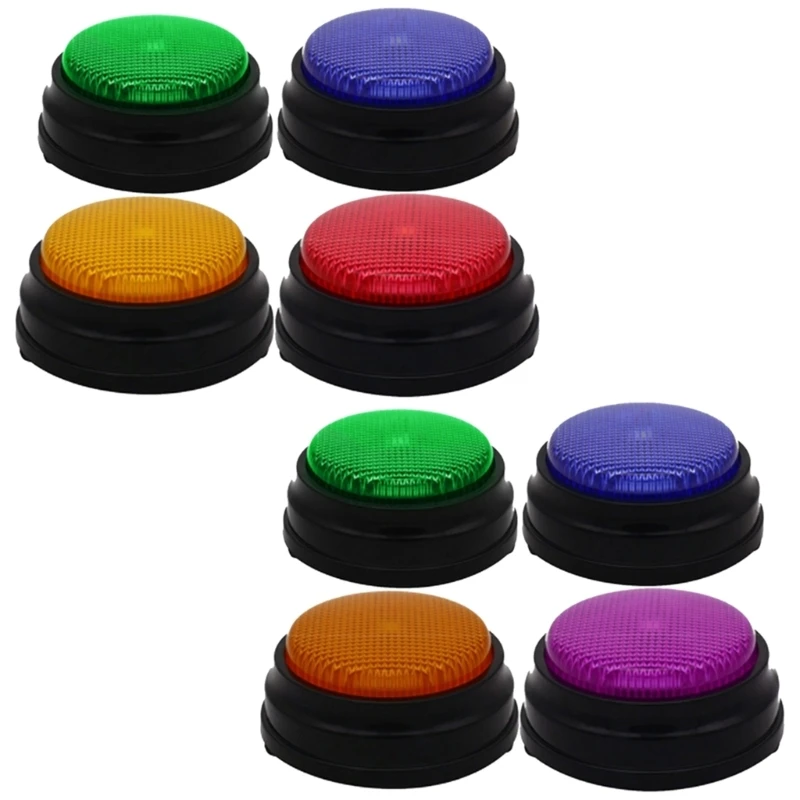 Colorful Dog Training Answer Buzzer 30 Seconds Record Command Buttons Recordable Dog Buttons Talking