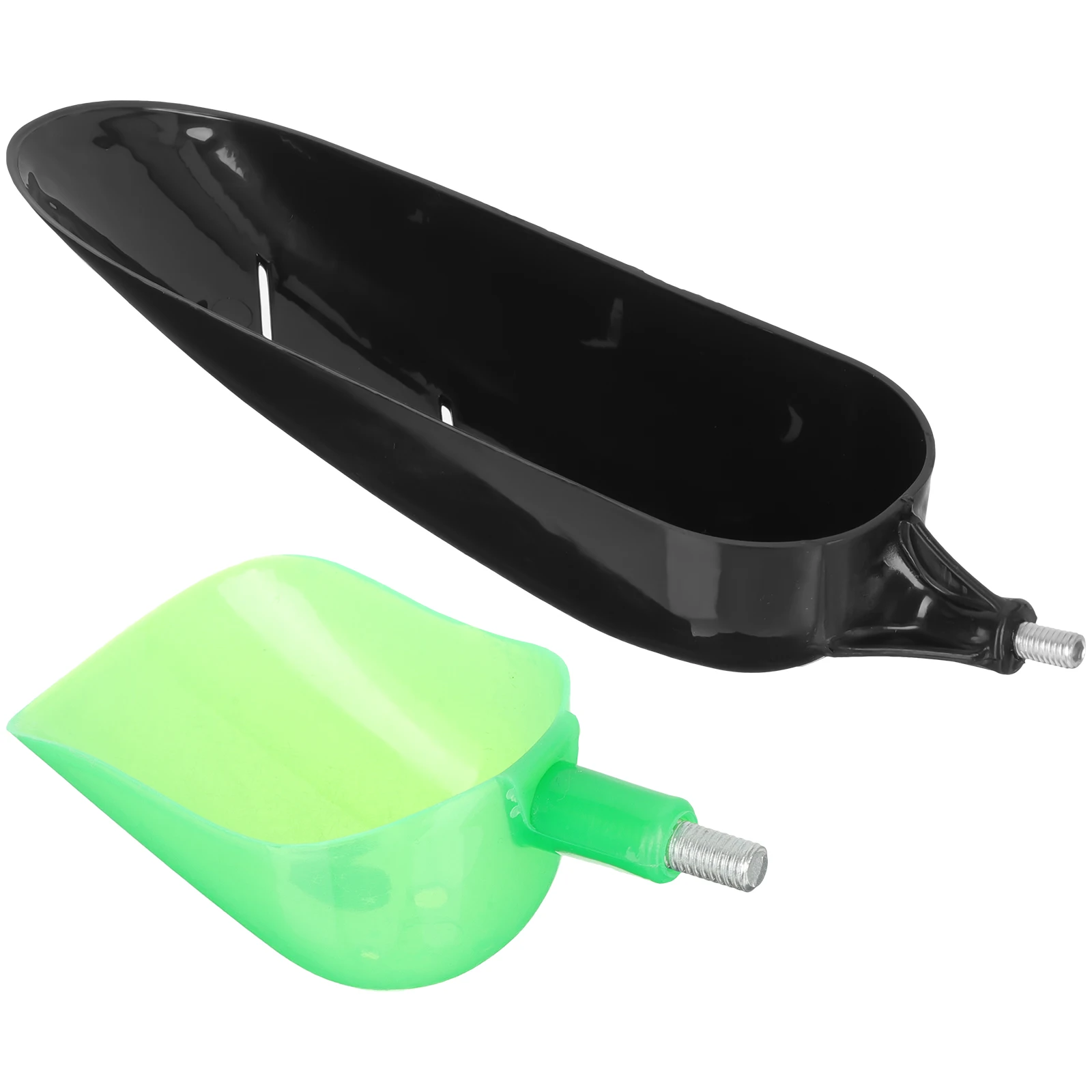 

2pcs Fishing Bait Scoop Spoon Feeder Tool Portable Lightweight Outdoor Gear Tackle Accessories Trap Holder Device Lure Feeding