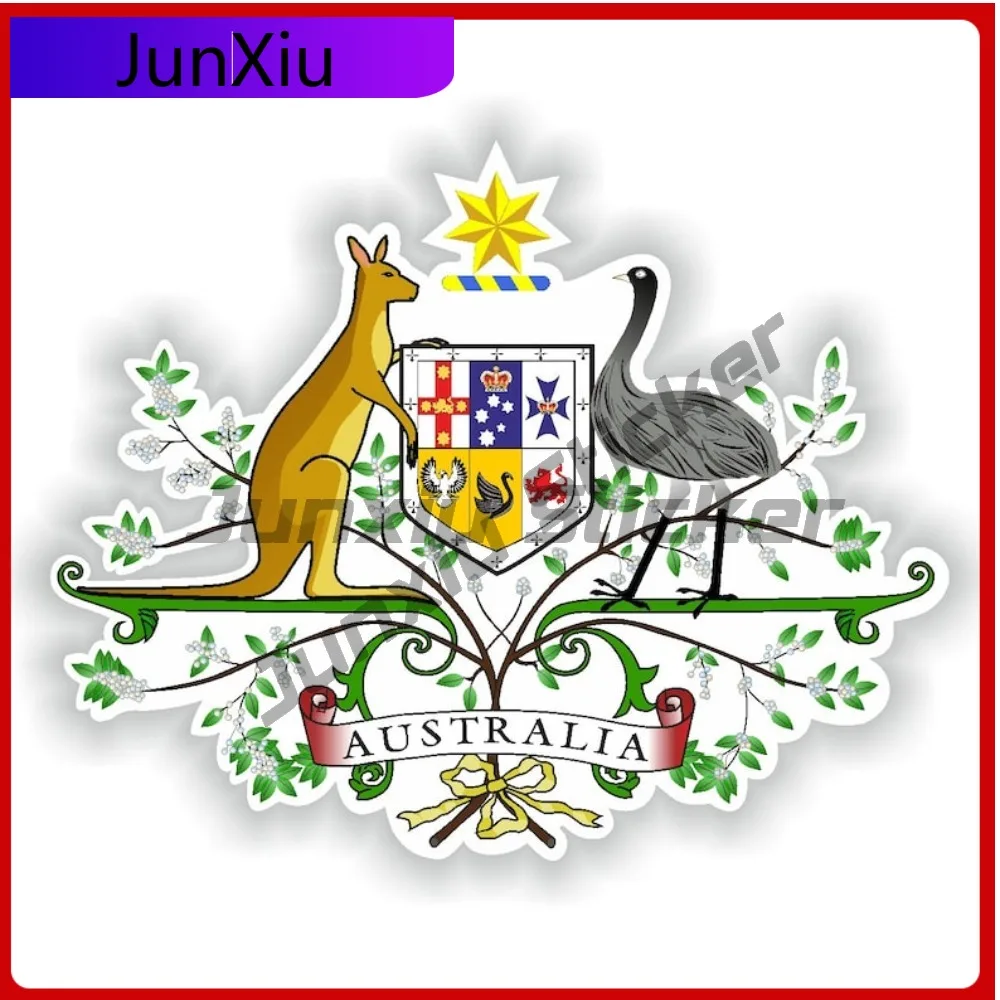 

Australia Coat National Emblem Sticker Scratch Cover Sticker For Car Decoration Front Bumper Refit Decal For Laptop Book Fridge