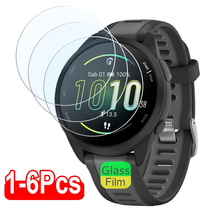 Gehärtetes Glas für Garmin Forerunner 165 165Music 9H Premium Clear HD Displayschutzfolie für Garmin165 Schutzfolie Zubehör
