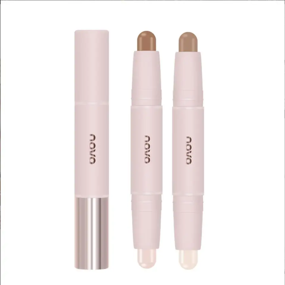 Glitter Hightlighter Gesicht Concealer Matte Make-Up Contour Corrector Stick Gesicht Bronzer Shimmer Cremige Textur Dark Kreis T2193