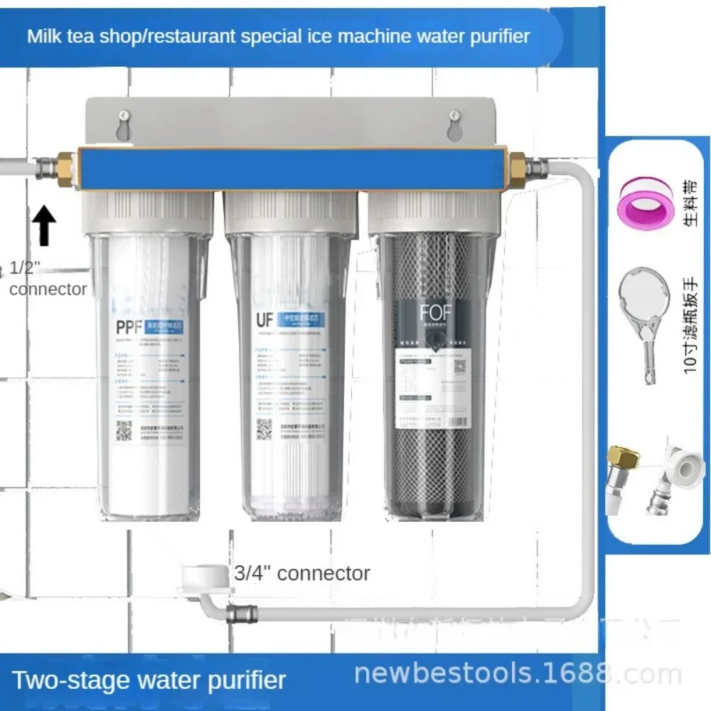 ระบบกรองน้ําทั้งบ้าน,ผ้าฝ้าย PP 10 นิ้ว 1 ขั้นตอน,ลดเหล็ก,แมงกานีส,คลอรีน,ตะกอน,รสชาติ