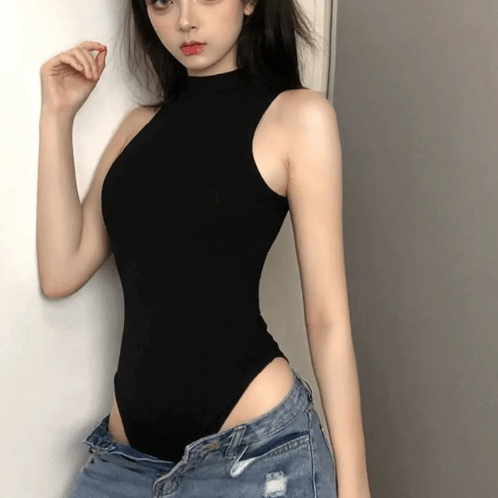 

Simple Bodysuits Slim Fit Shapewear Tummy Control Seamless Underwear for Women Sleeveless Butt Lifting Yoga Jumpsuit Summer