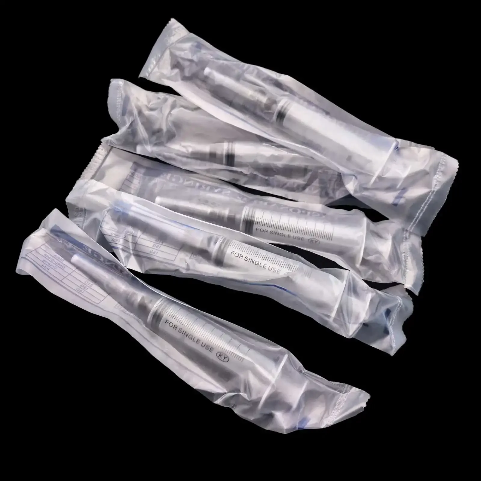 5pcs 10ml Plastic Syringe Injector Dosage Precision Ideal Lab Sampler