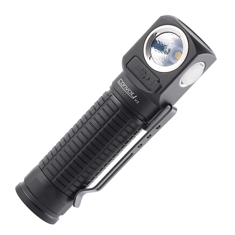 Convoy H2 Flashlight Headlamp with SST40 Led Lanterna 18650 Type-C Rechargeable Torch Head Light Camping Fishing Headlight