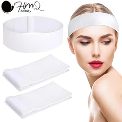 100/50/10pcs Disposable Spa Headbands Elastic Non-Woven Fabric Hair Bands for Women Makeup Soft Skin Care Esthetician Supplies