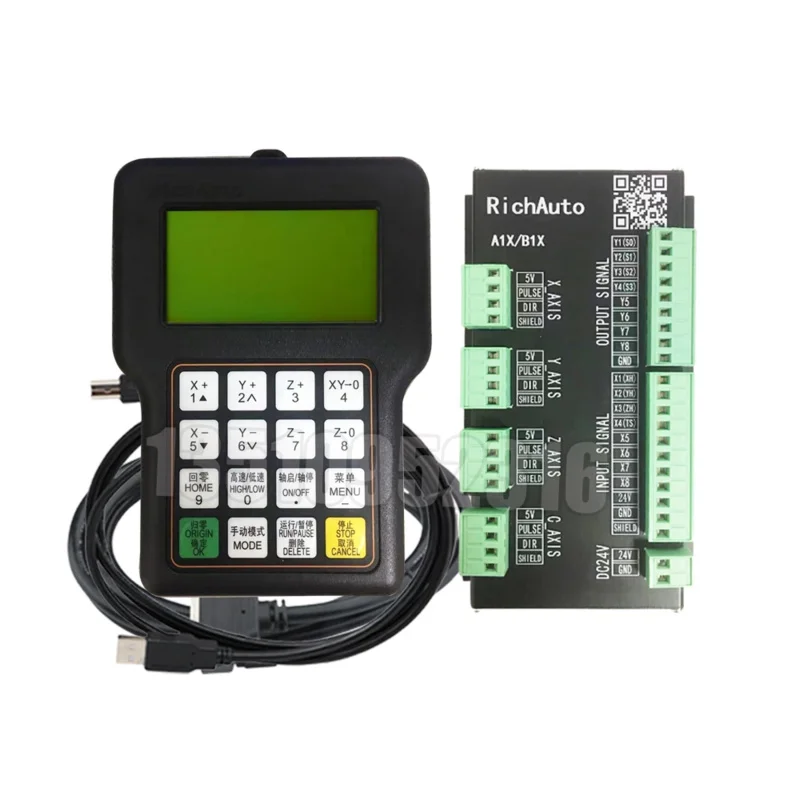 Richauto A15 3axis Dsp Controller Cylinder Multi-head Control System A15s A15e A15c English Version Engraving Machine Handle