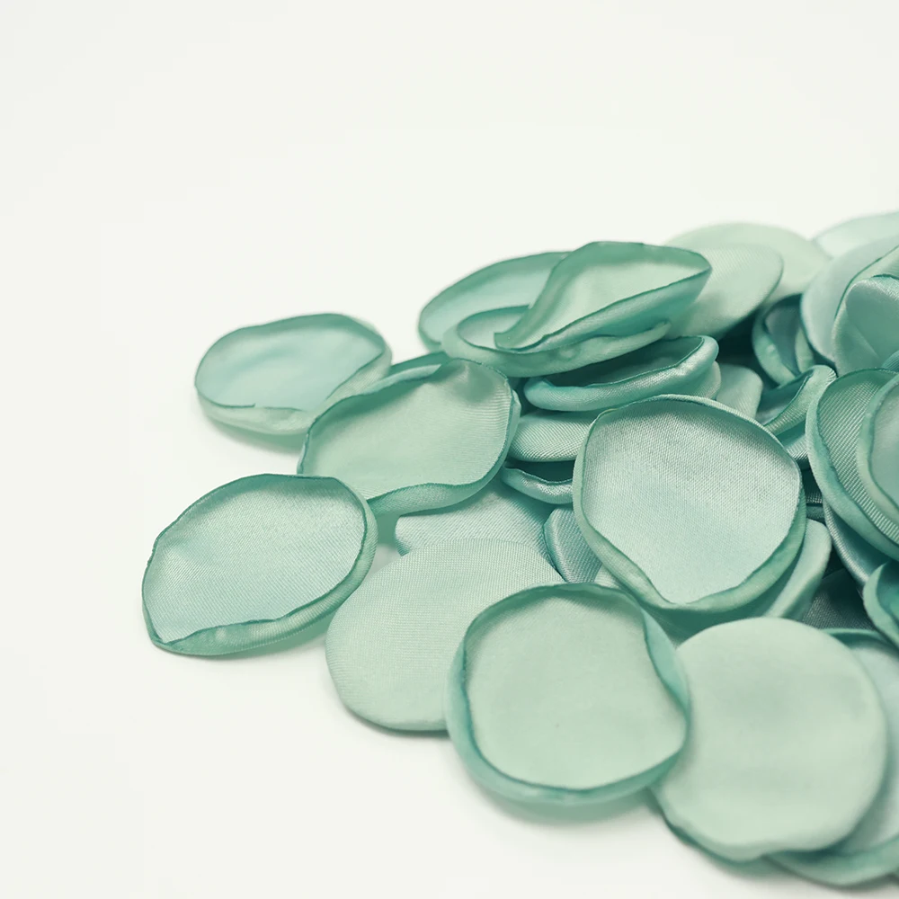 

100pcs Artificial Flowers Silk Burnt Satin Rose Petals Valentine's Day Wedding Party Decoration Supplies