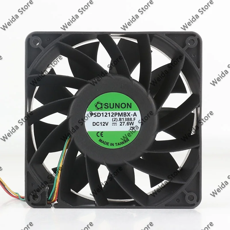SUNON / Jianzhun PSD1212PMBX-A 12V 27.6W 12038 12CM High-Performance Industrial Fan with Large Airflow Capacity