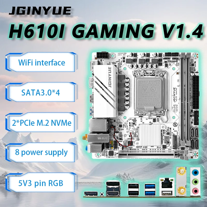 مُعالج Mini ITX مع دعم معالجات Intel Core i3: تقييم شامل لלוח الأم JGINYUE H610I GAMING V1.4