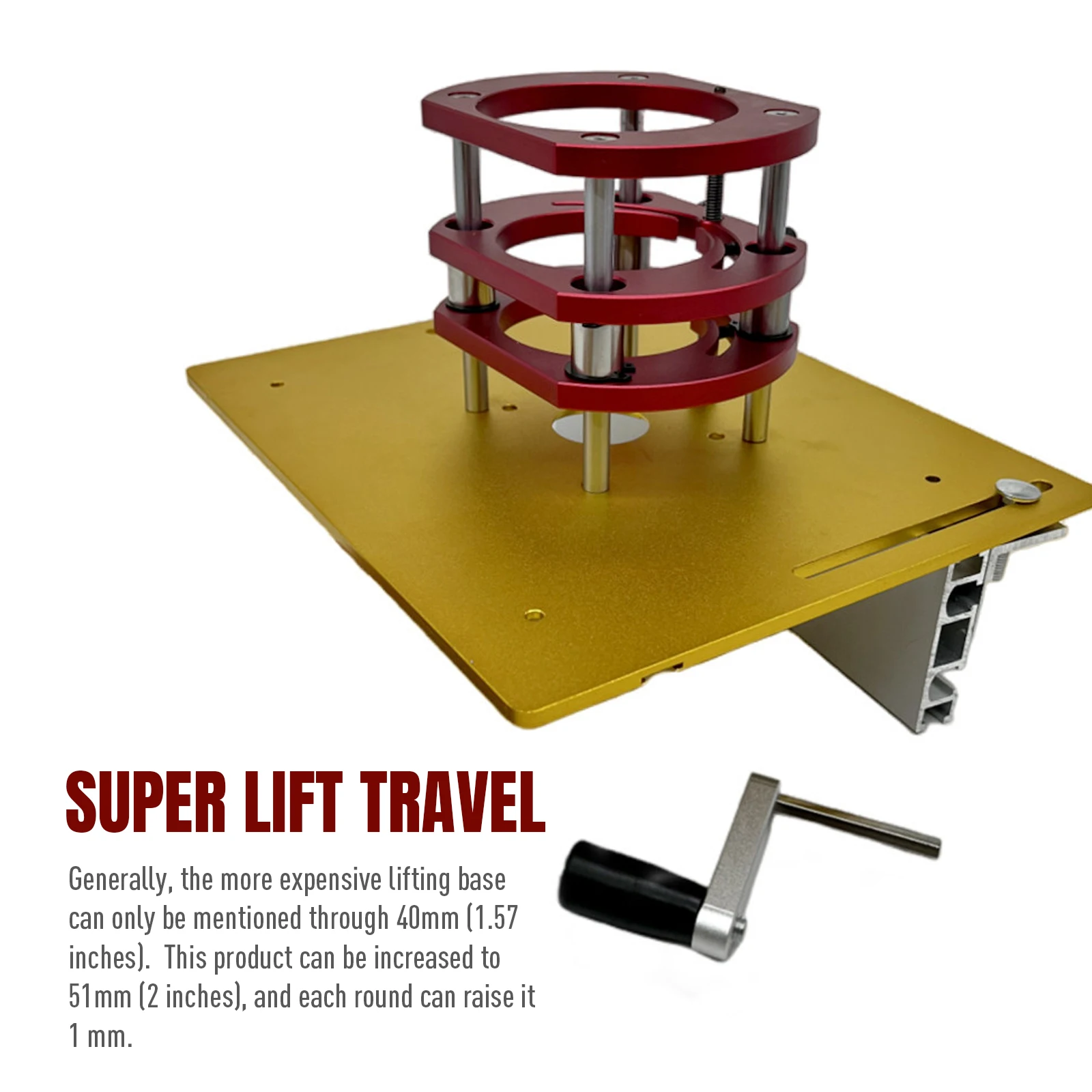 Macchina di sollevamento del Router 65mm di diametro motore elettrico-Router per la lavorazione del legno tavolo di inserimento scheda di sollevamento Router banco da lavoro strumento fai da te
