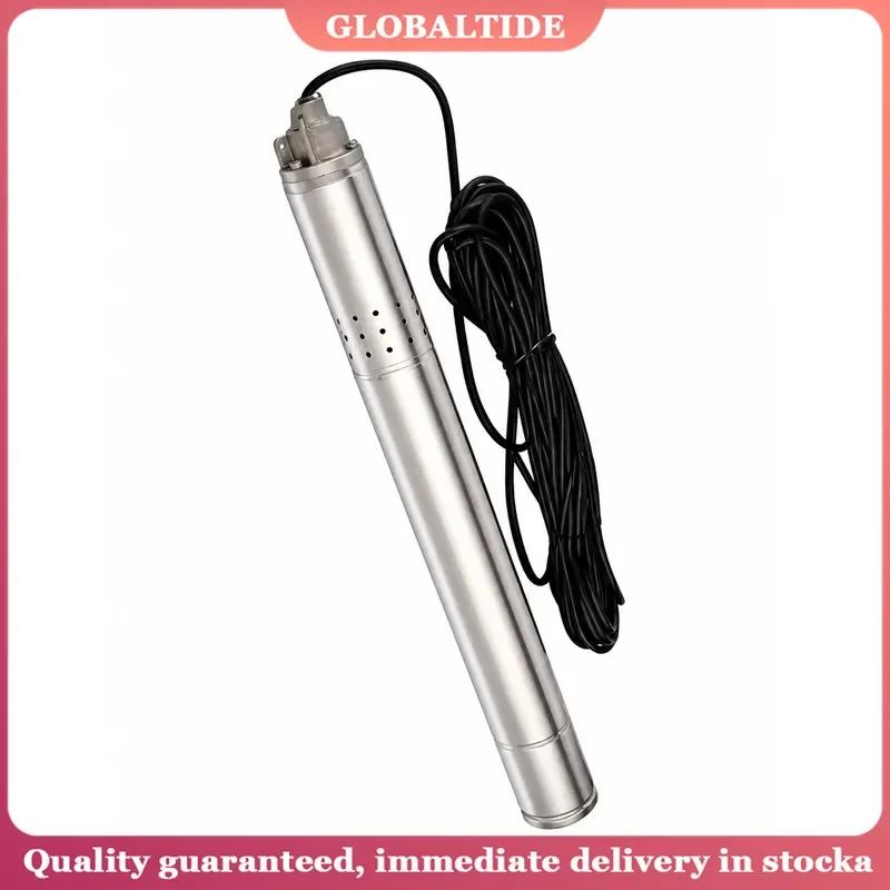 50mm Submersible Deep Well Pump 304 Stainless Steel 1000L/h 2 Inch Water Pump for Garden Irrigation Home Use High Pressure