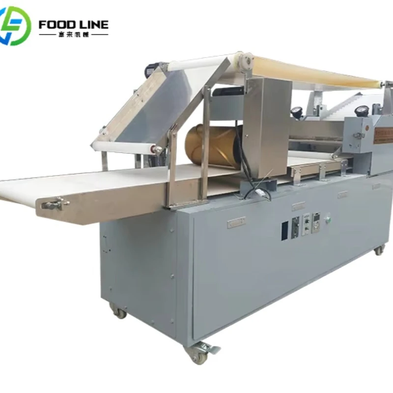 ماكينة ضغط المعكرونة الأوتوماتيكية المخصصة، أسطوانة عجين عالية الحجم لمحلات المعكرونة مع هيكل متين وسمك موحد