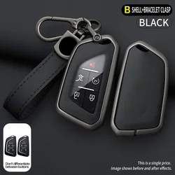 Metal Key Fob 3/4/5/6 button Cover Case for Chevrolet Silverado 1500 Suburban Tahoe for Cadillac for GMC Sierra Yukon 2023 2024