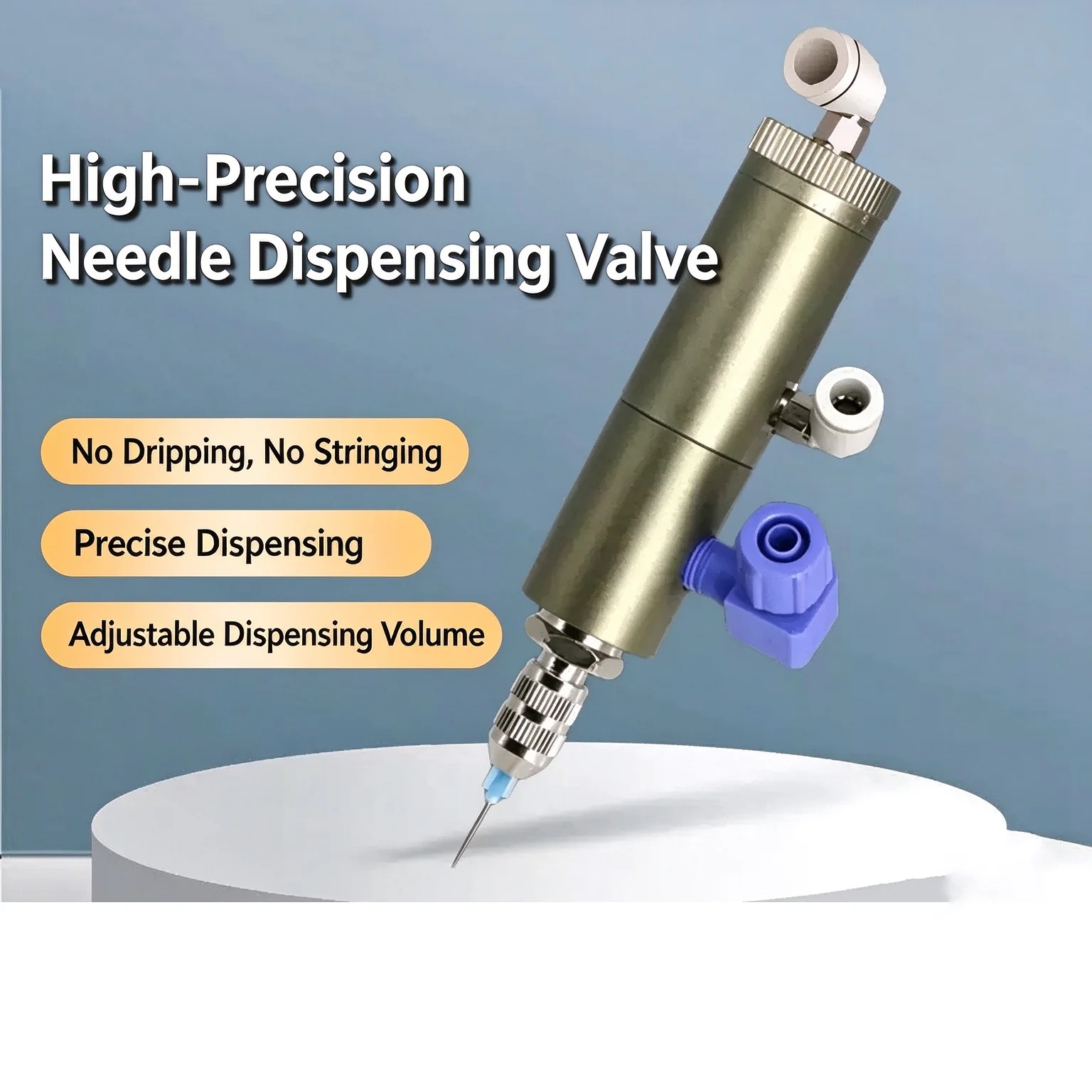 SY25 Double Acting Thimble Dispensing Valve Precision Small Flow Dispensing Valve Low Viscosity Single Liquid Dispensing Valve G
