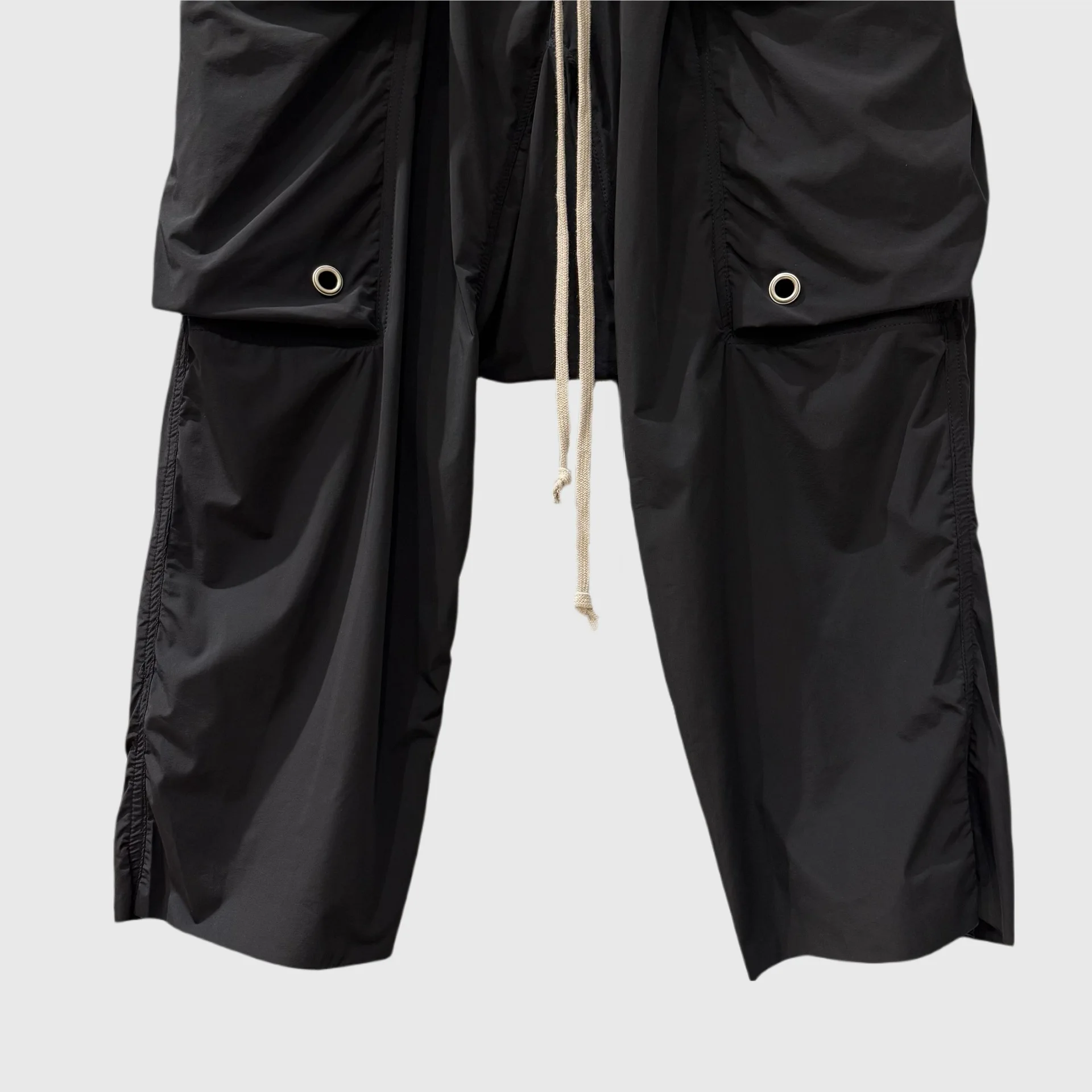 High Street Dark Ro Pant New Style Men's Double-sided Pocket Loose Haren Hanging Cross Pants Cropped Pants Men Clothing