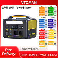 VTOMAN JUMP 600X 299Wh Portable Power Station, Pure Sine Wave, Expandable 939Wh Capacity,600W Output,  9 Ports, PD 60W USB-C