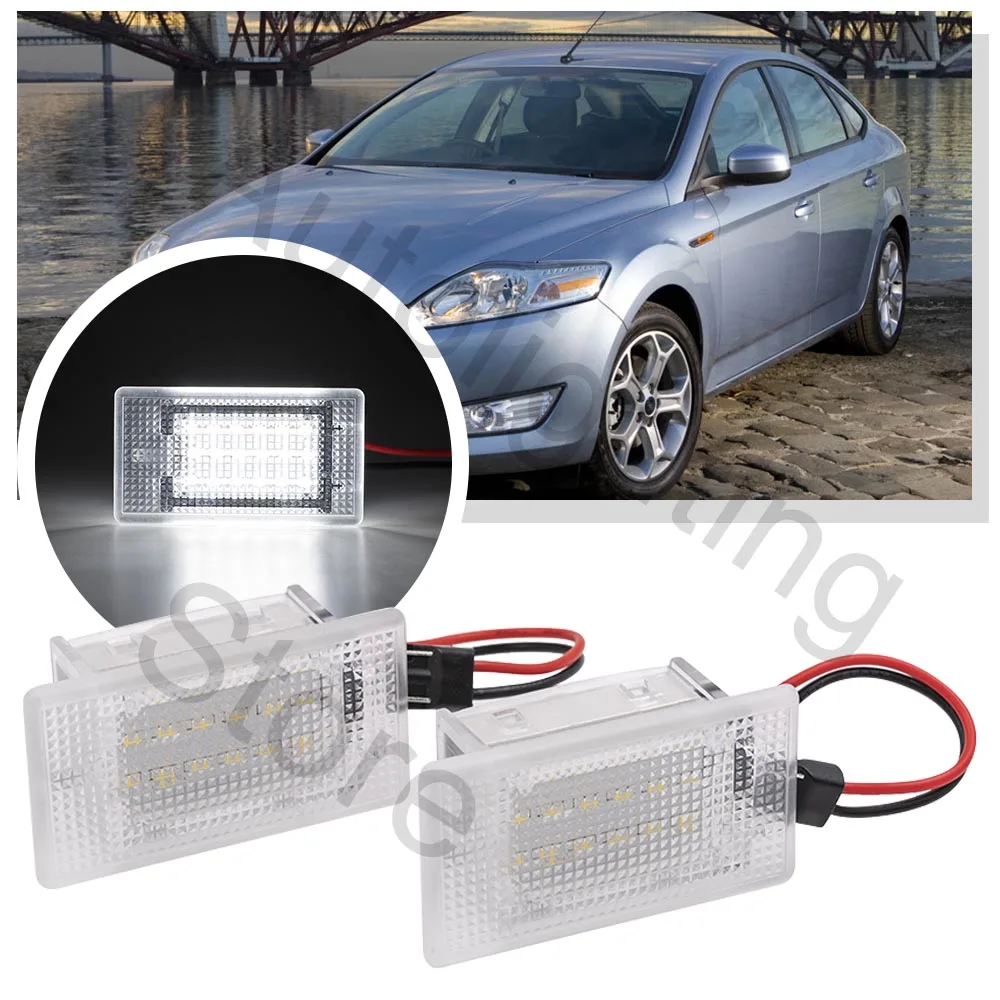 2 قطعة LED Footwell الأمتعة ضوء المجاملة مصباح لفورد فييستا 1976-2019 التركيز MK1-MK3 مونديو 1992-2014 غالاكسي غرناطة مرافقة