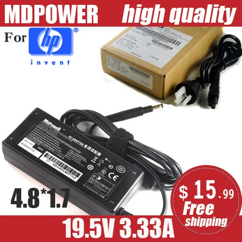 19.5v 3.33a 65w ac adaptador de alimentação carregador fonte de alimentação para hp pavilion 15-b000 elegantebook 14 15 para envy 4 6 ultrabook touchsmart