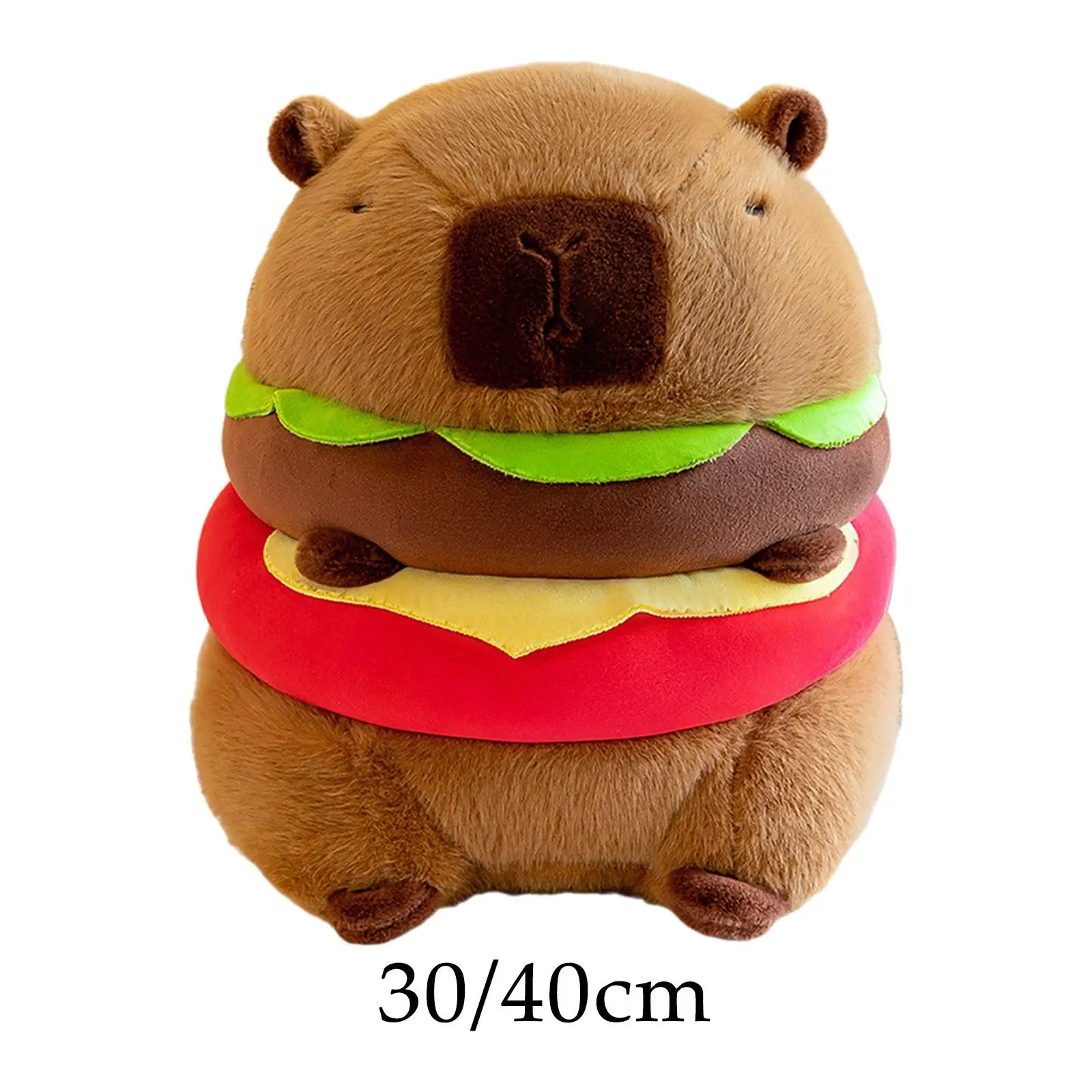 Capybara Stuffed Plush Brown Unique Birthday Gifts Stuffed Capybara Toy Capybara Plushie Doll for Girls Boys Bedroom Living Room