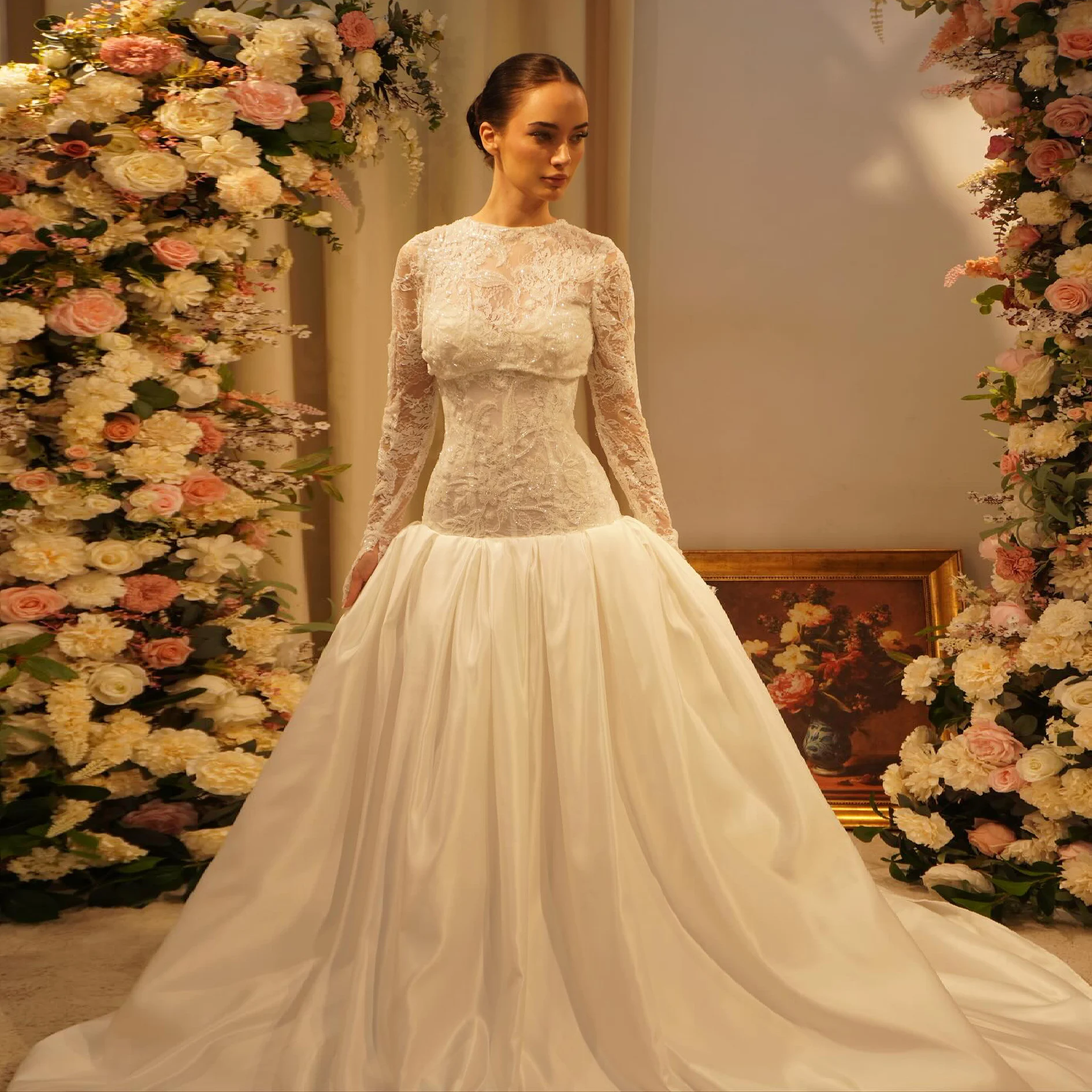 

Sharon Said Luxury Off White Detachable Two Piece Wedding Dresses Dubai 2026 High End for Women Bride Gowns SW546 Customized