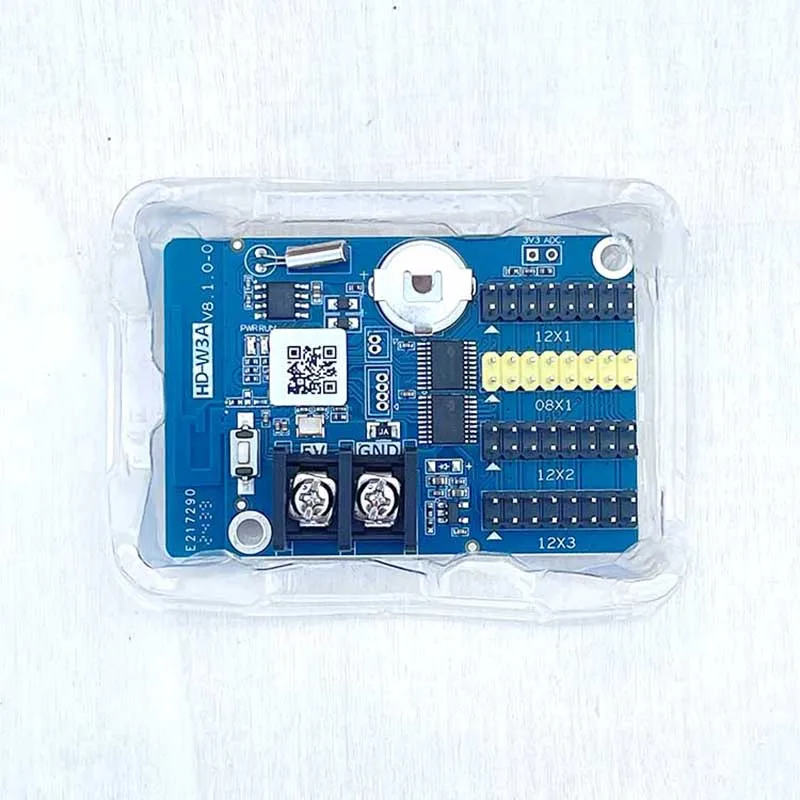 LED Display Screen HD-W3A Single Color LED Panel Mobile Phone WiFi Control Card Pixel Display HUB08 HUB12 USB Port