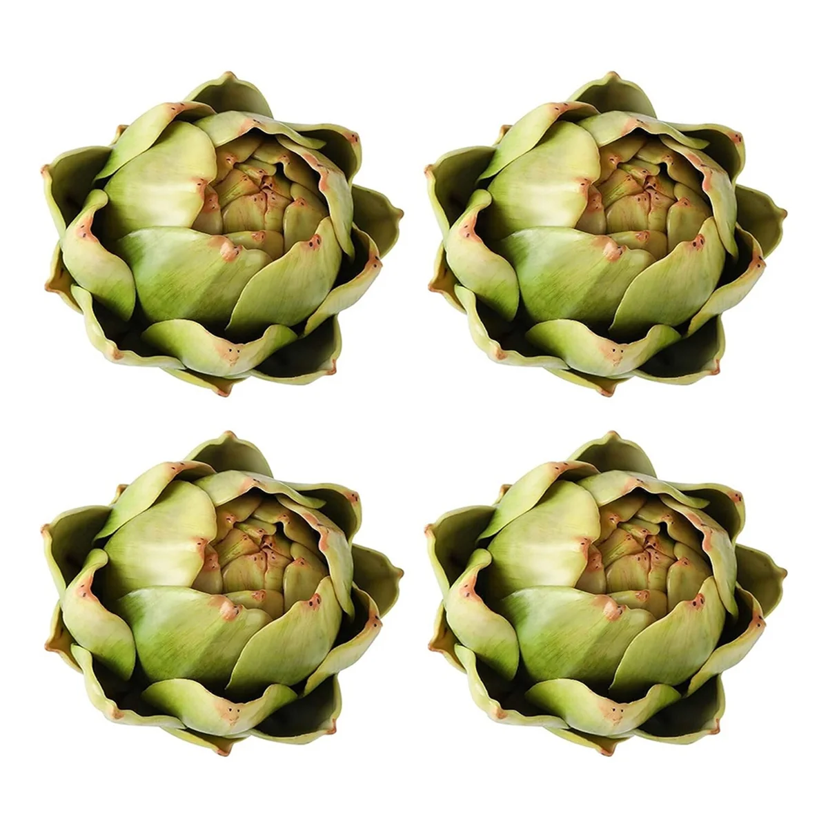 4Pack Artificial Artichoke Vegetables and Fruits for Home Wedding Party Table Decoration (Green)