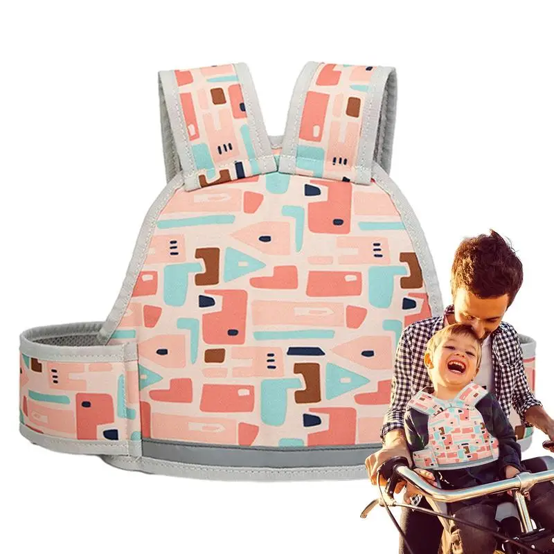 Child Motorcycle Harness Kids Safety Seat Belt With Wide Reflective Strip Breathable Mesh Lightweight Motorcycle Kid Safety Belt