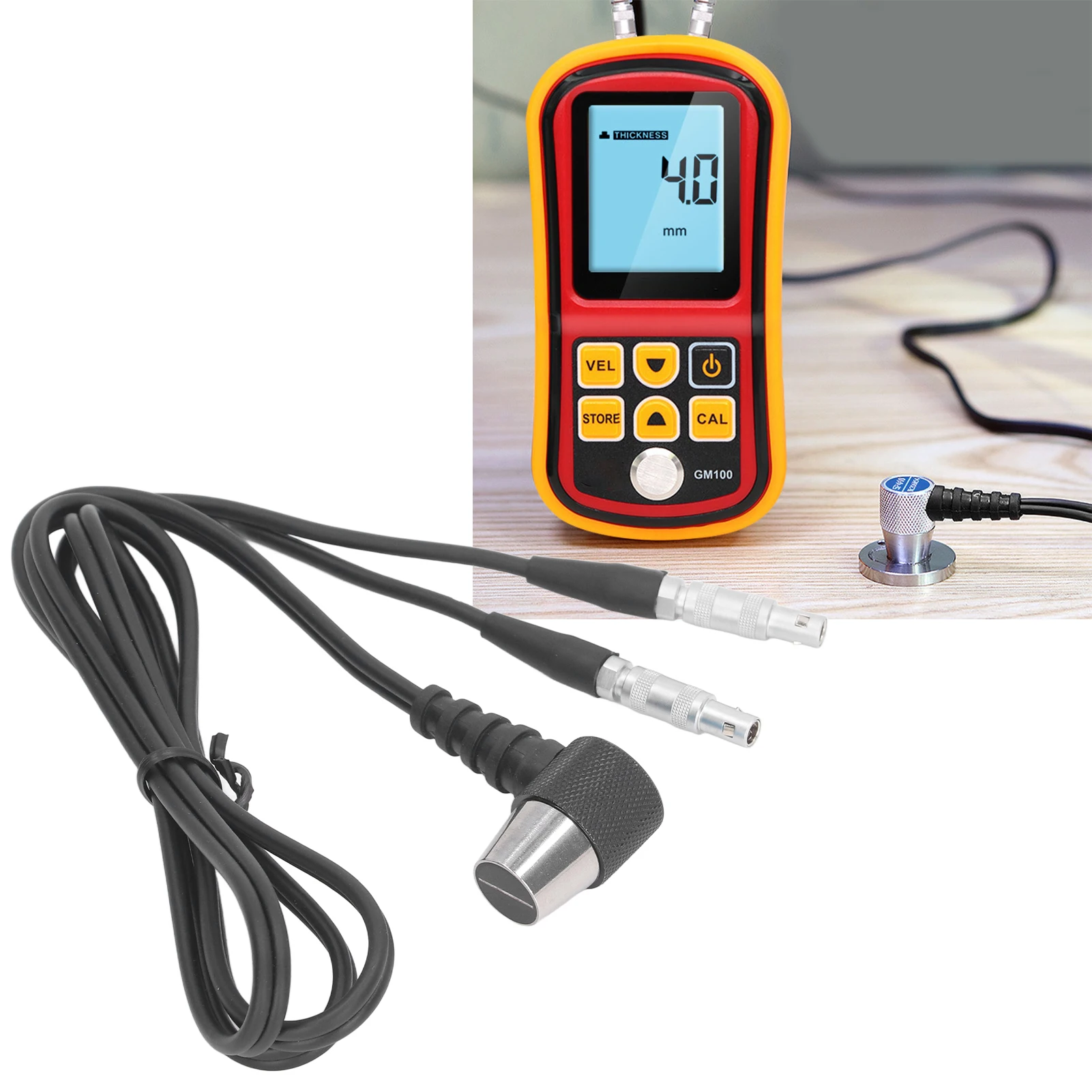 Ultrasonic Thickness Gauge Probe Standard Transducer Tester Meter Monitor Replacement Probe Ultrasonic Standard Transducer Probe