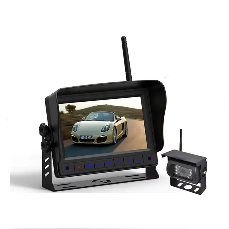 for 7 Inch Wireless Car Monitor High Quality Reversing Assist Backup Camera Display Bus Truck Vehicle