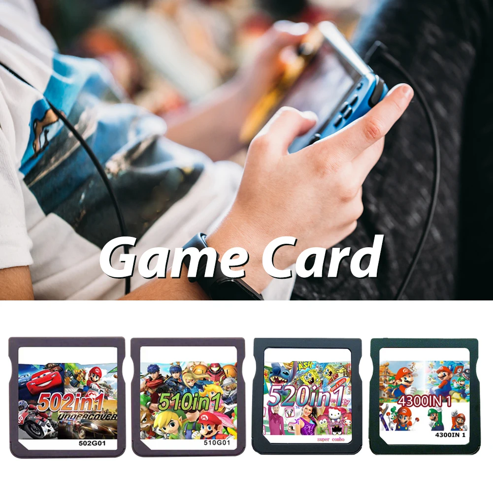 NDS Combined Card Video Cartridge Console Game Card 500/520/5208/510/482/468 In 1 DS Games Pack Card for 3DS 3DS NDSi and NDS