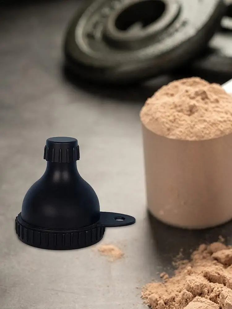 50 ml Proteinpulver-Trichter mit Karabiner – feuchtigkeitsbeständiger tragbarer Nahrungsergänzungsbehälter für Reisen, Fitnessstudio, Outdoor, Camping, Strand