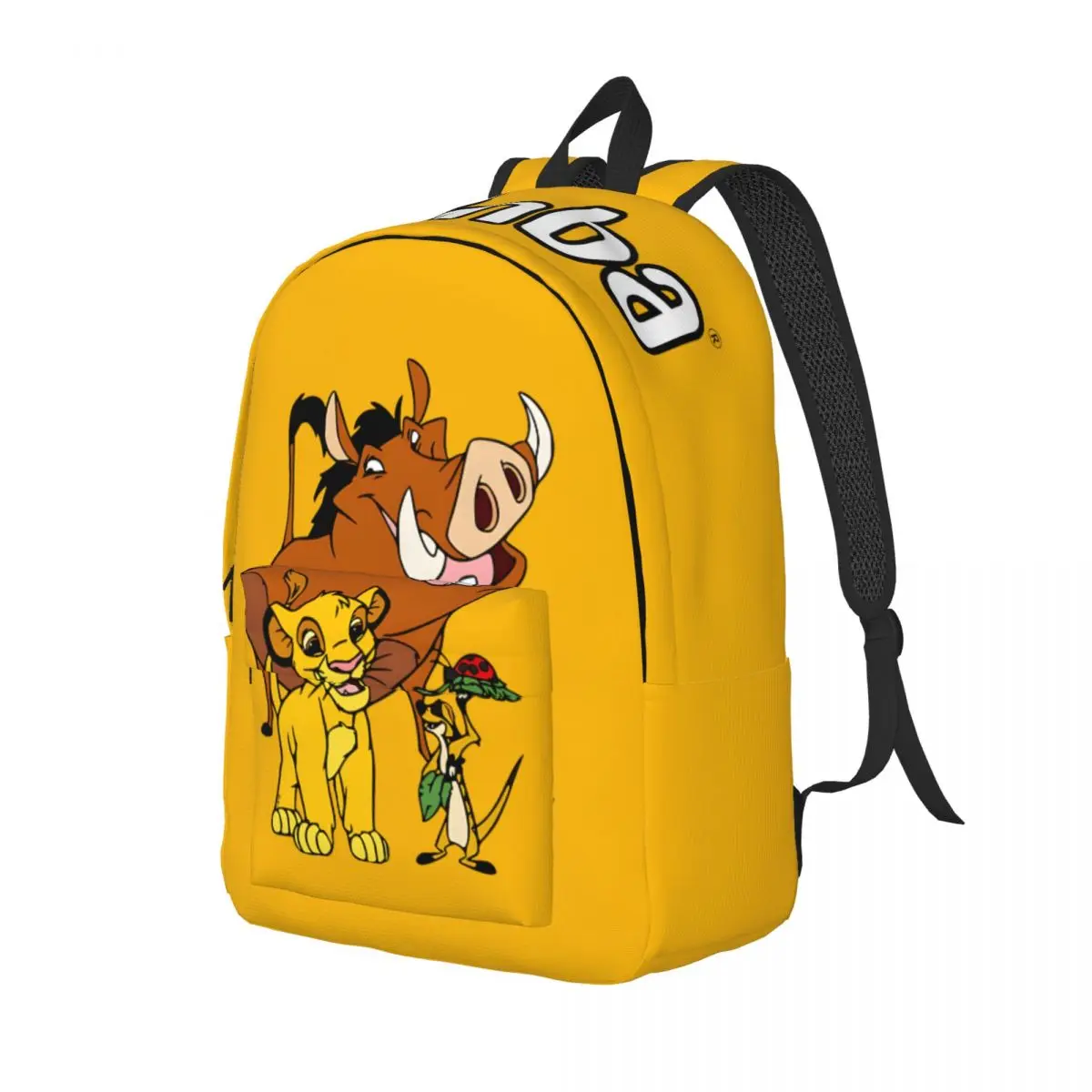 Casual Simba Timon Pumba Disney Movie Schoolbag Travel Sturdy Shoulder The Lion King Simba For Kid Schoolbag Birthday