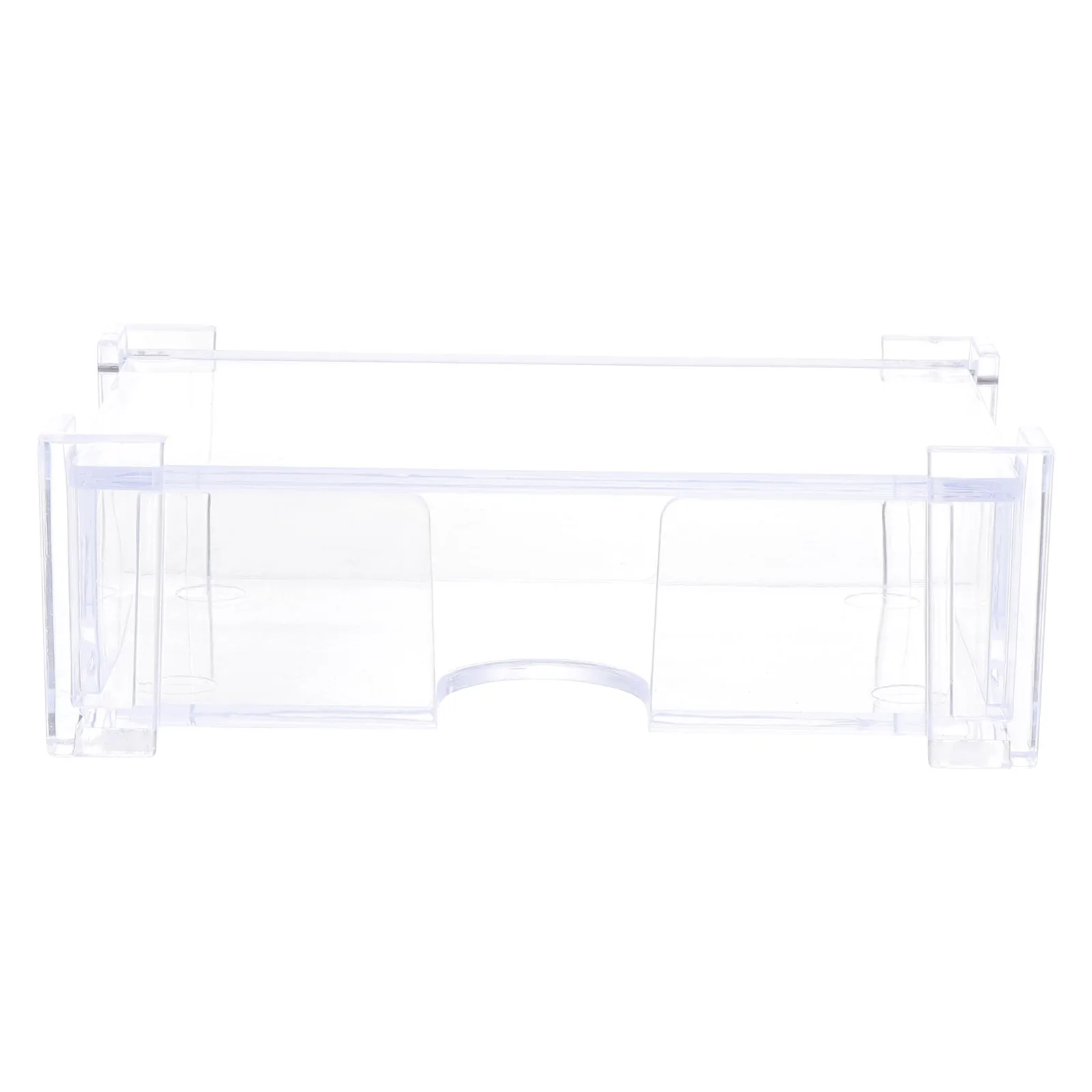 

2pcs Business Card Holder Acrylic Cards Storage Case for Desk Small Container Vertical Man Office Supplies