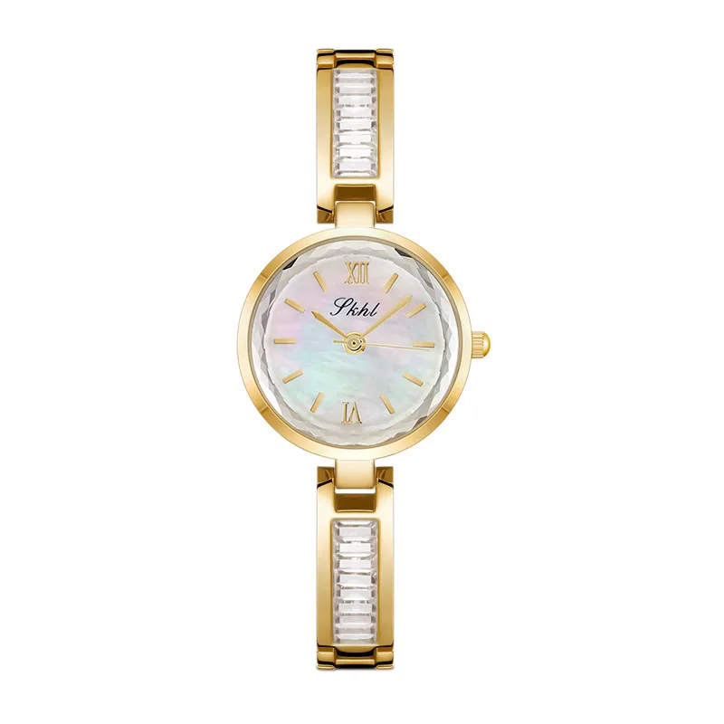 Simple Trendy Women Watches Fashion Gold Diamond Watch Sweet Bracelet Watch Casual Ladies Quartz Wirstwatch Relógio Feminino