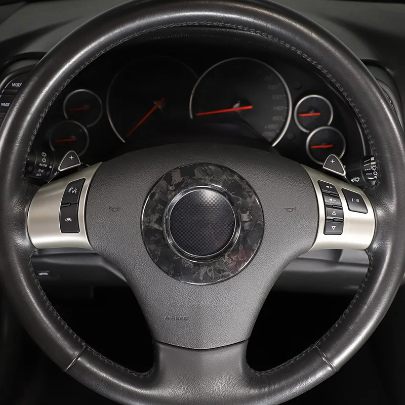 

Для Chevrolet Corvette C6 2005-2013 настоящее углеродное волокно автомобильный руль с логотипом, накладка, наклейка, автомобильные аксессуары
