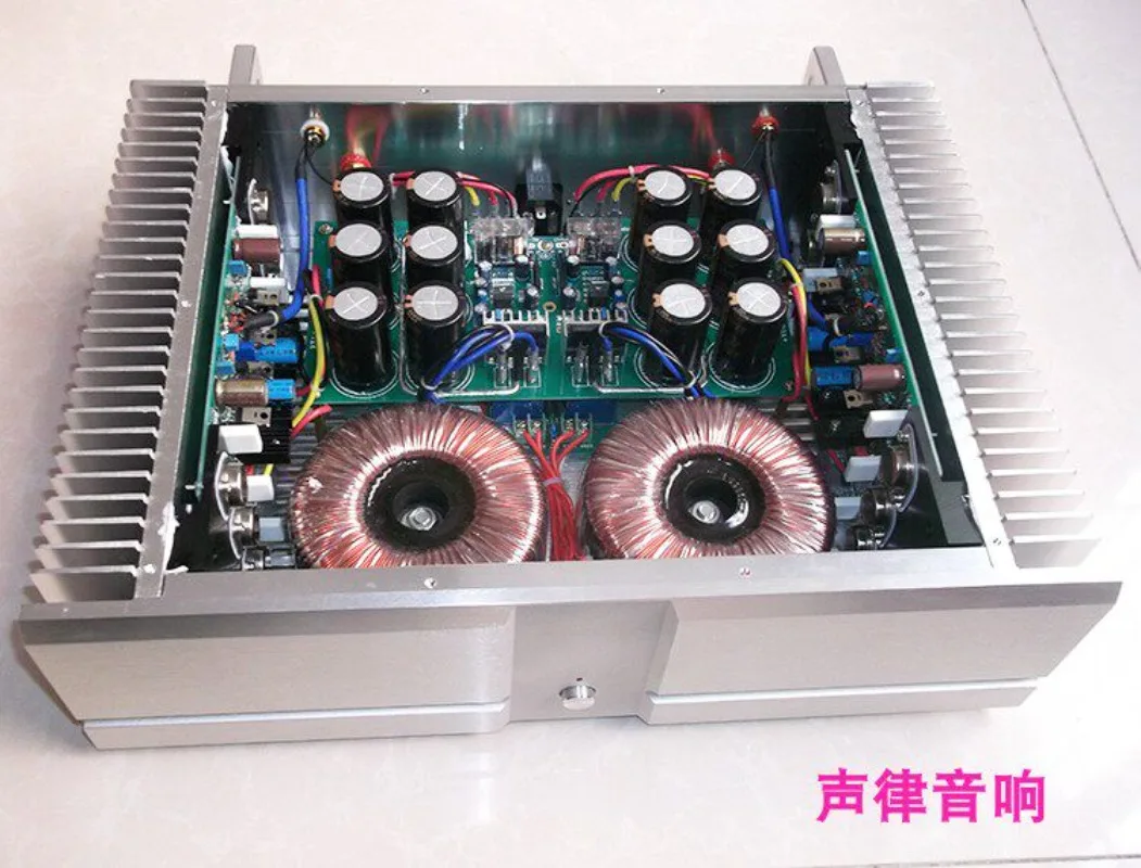 DIY Class A Pure Power Amplifier, HiFi Audio Stereo Amp, High Power Heat Sink Tube Amp for Home Speaker