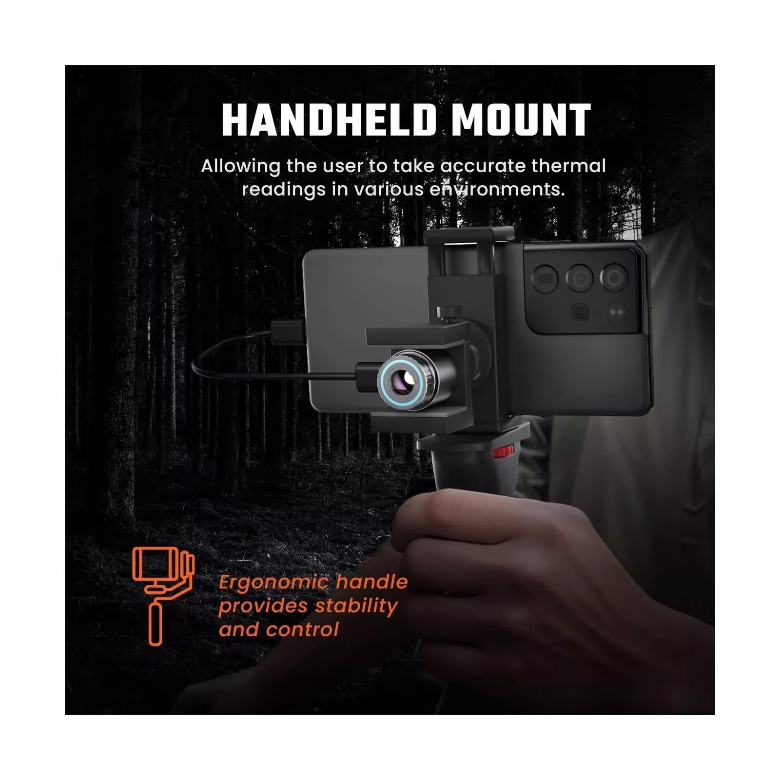 MiLESEEY TNV30i Night Vision Monocular for Android,Thermal Imager Camera .Resolution 256*192 25Hz, 10mm Adjustable Focus Lens