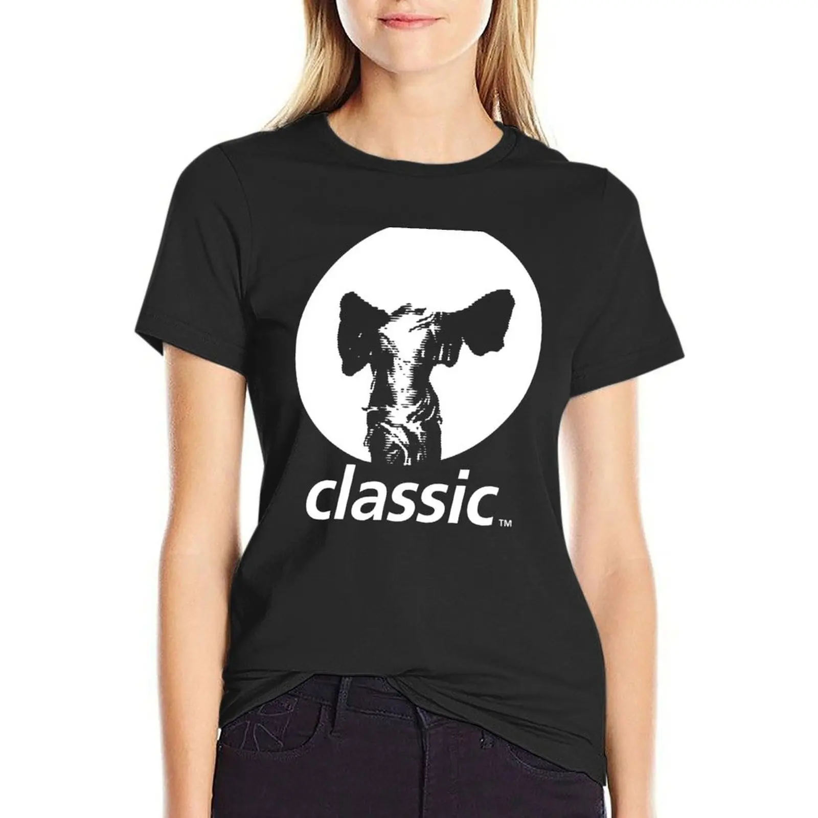 

Classic Music Company Record Label T-Shirt summer top anime clothes black t shirts for Women