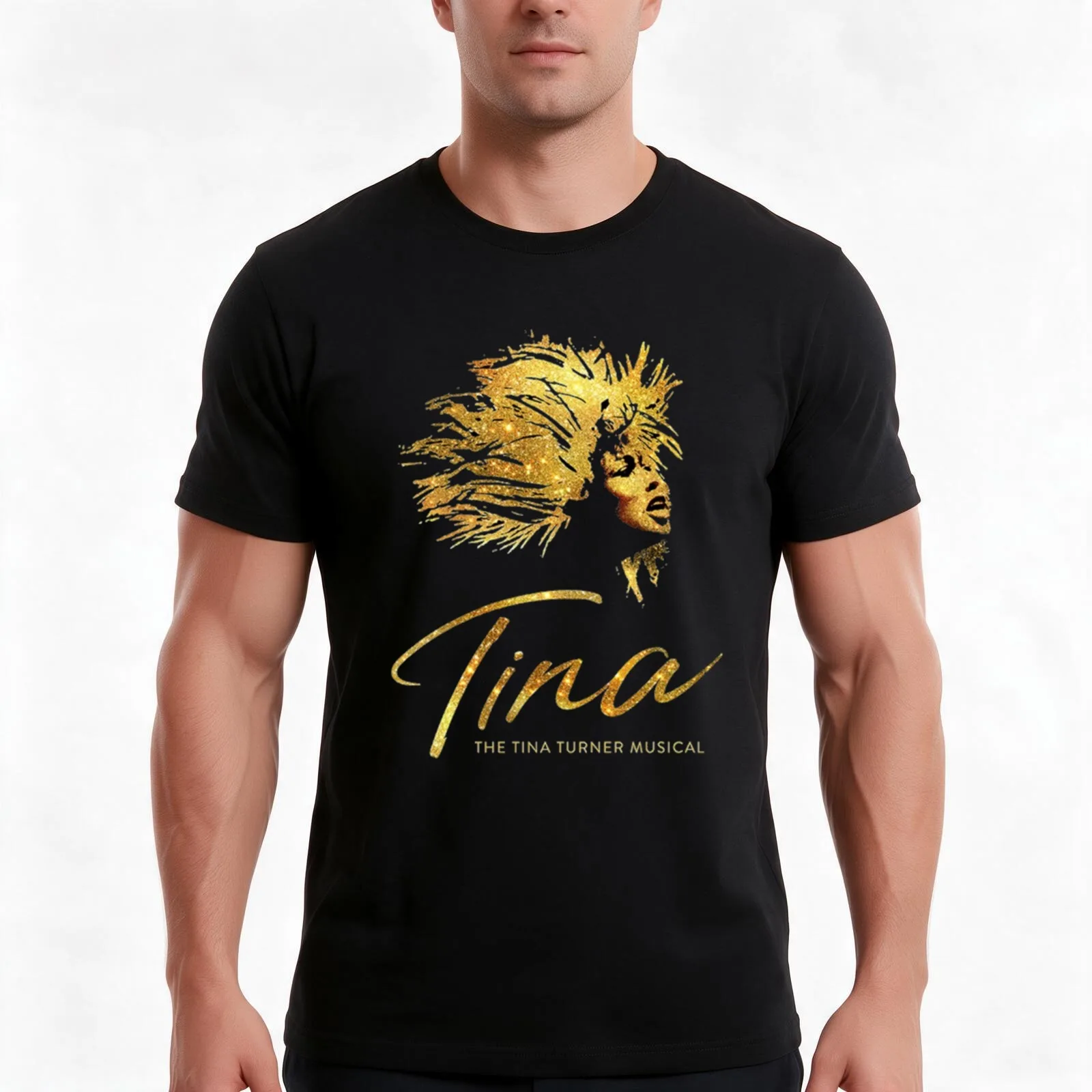Tina The Musical Pullover Sweatshirt T-Shirt, Summer Casual Cotton Tee, Oversized Streetwear Tops, Vintage Graphic Print