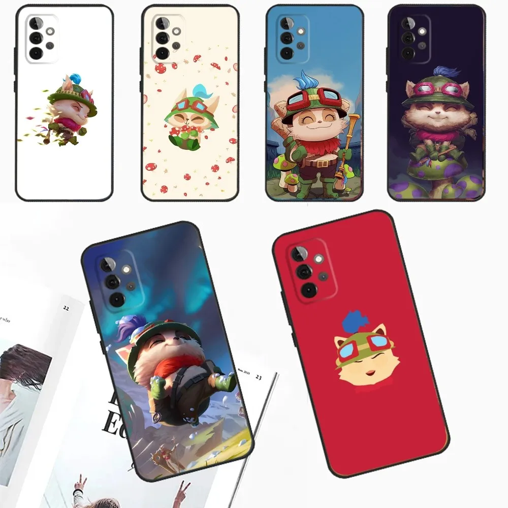 L-League of Legends L-LOL Teemo Phone Case For Samsung Galaxy A13,A21s,A22,A31,A32,A52,A53,A71,A80,A91 Soft Black Phone Cover