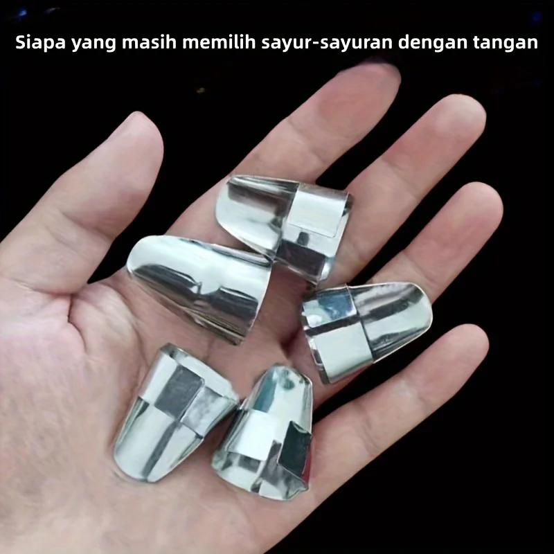 2-Piece finger set for thumb, for picking vegetables, peeling garlic and squeezing beans, restaurant and food truck kitchen uten