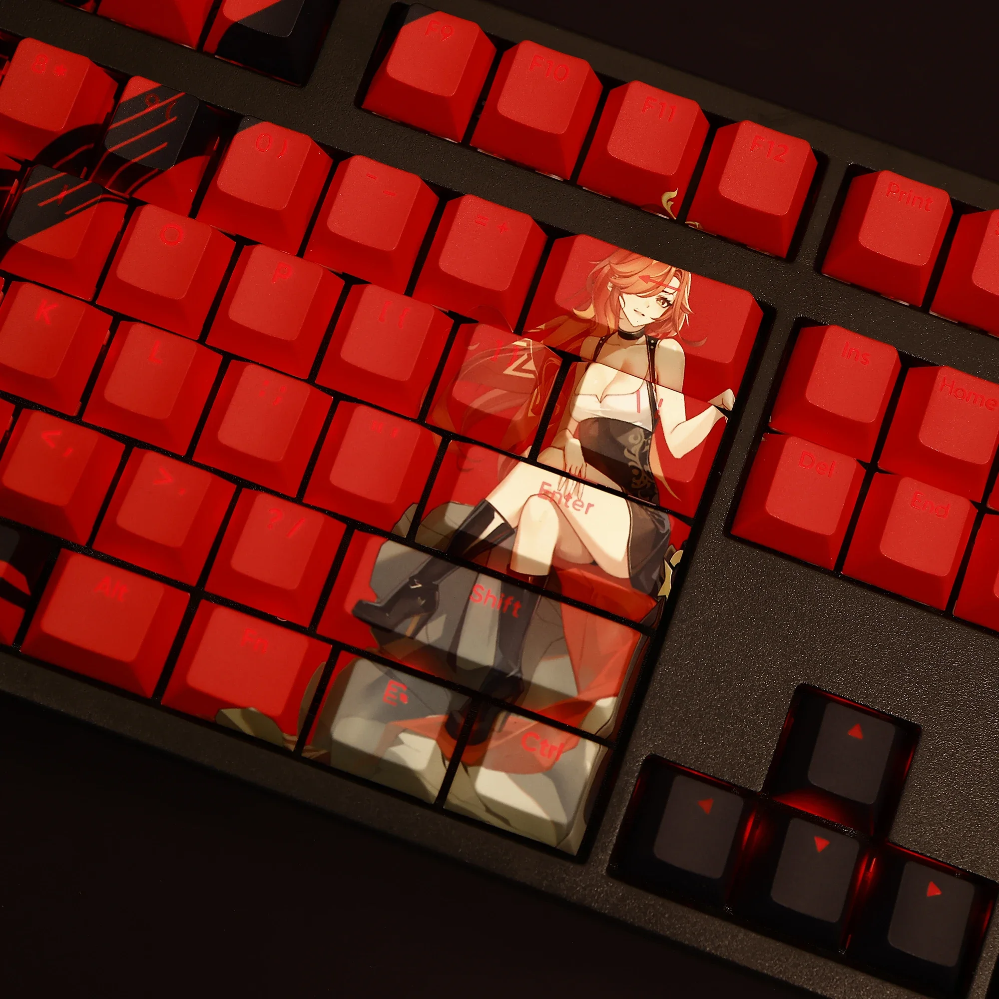 108 tasti/Set Genshin Impact mvuika PBT Keycaps Cherry Profile fai da te personalizzato per MX Switch tastiera meccanica regalo di gioco Anime