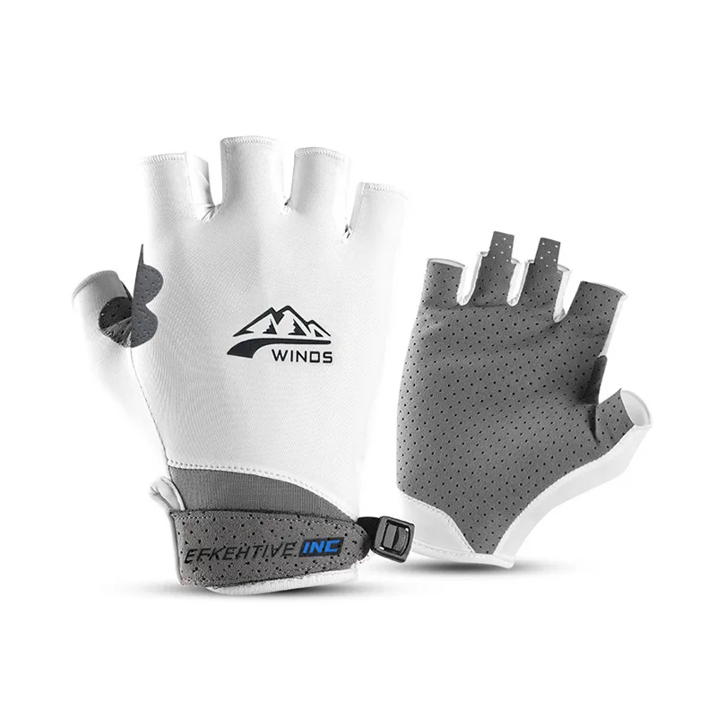 Guantes de moto profesionales para hombre y mujer, manoplas antideslizantes transpirables de medio dedo para gimnasio, pesca, ciclismo, Verano