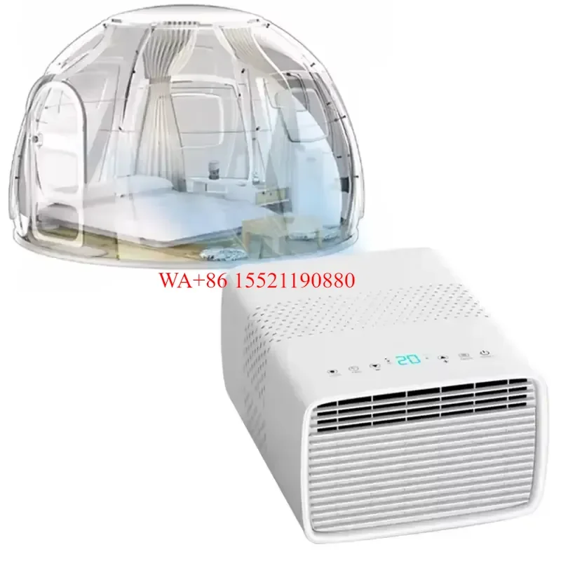 WMWMNU for Solar Rechargeable Portable Air Conditioner Small Outdoor Removable Mini All In One Cooling Unit for Camping
