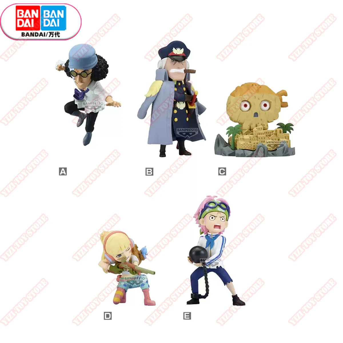 

BANDAI BANPRESTO ONE PIECE WCF Honeycomb Grap Kuzan Coby Anime Figures Action Model Toys