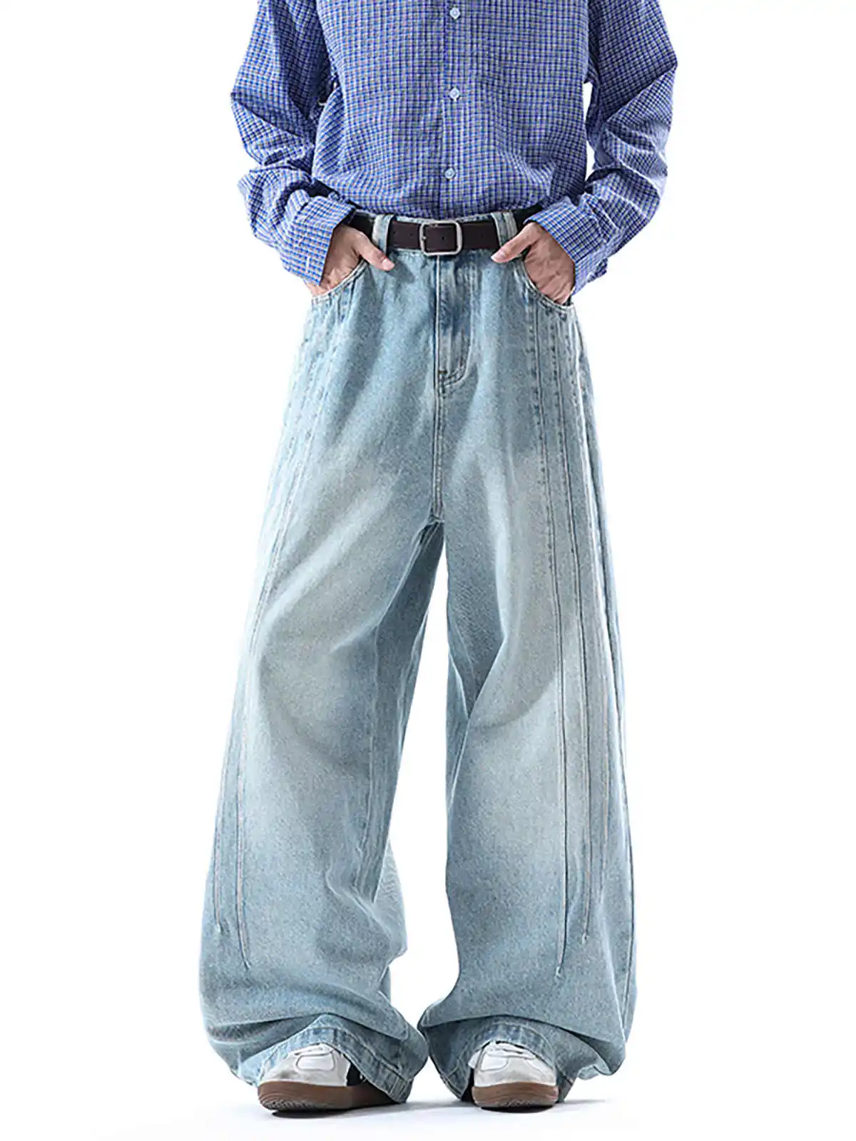 

Женские синие мешковатые джинсы Y2k с изогнутым ножом, винтажные джинсовые брюки-бойфренды в японском стиле 2000-х годов, джинсы в стиле гранж, брюки, одежда