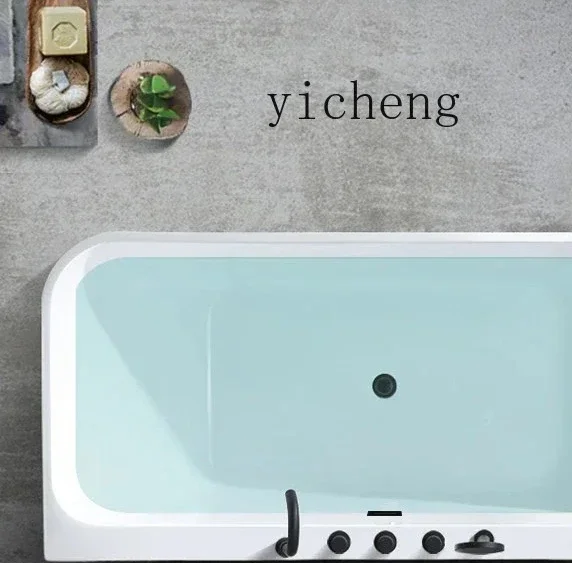 

1 household light luxury square double constant temperature thin edge thickened independent bathtub basin