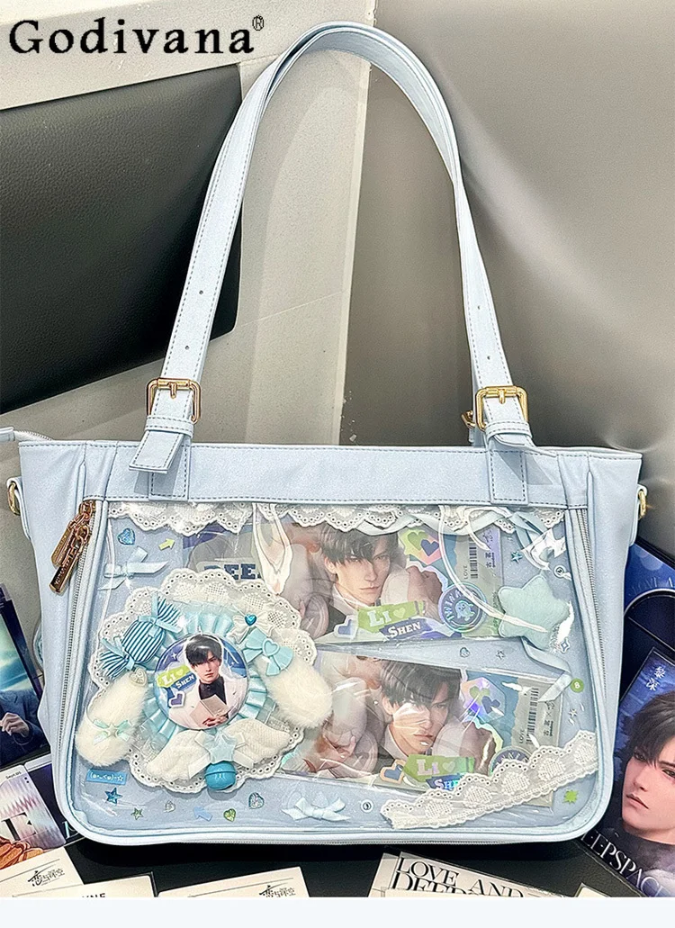 

Academy Style Anime Japanese Original Lolita Pain Bag Large Capacity Daily Commute Casual Crossbody Shoulder Bag for Women
